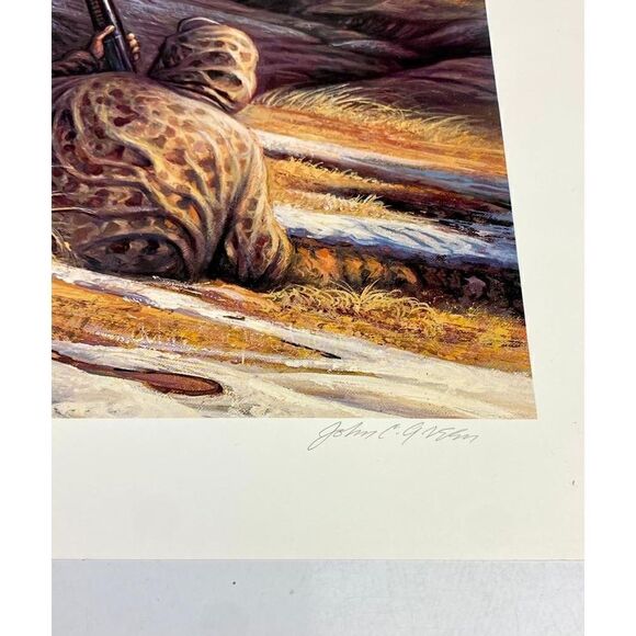 John C. Green Shooting the Bluffs Print 1987 Limited Edition Signed and Numbered - Picture 3 of 9